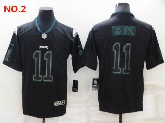 Men's Philadelphia Eagles #11 AJ Brown Jersey NO.2;